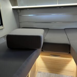 Kundenbild eines passgenauen Caravan-Lakens im Wohnwagen
